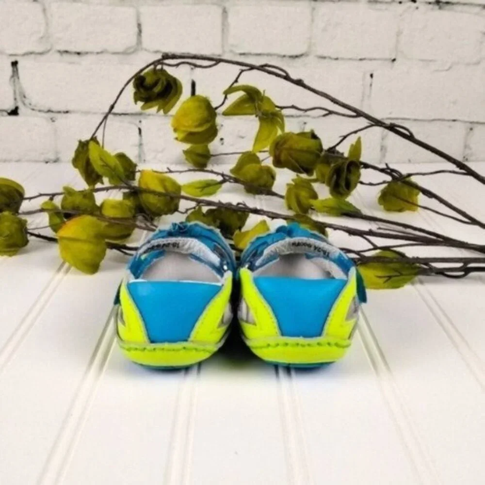 Riley Roos Allyson Leather Walking Shoes In Kiwi 18-24 months XL